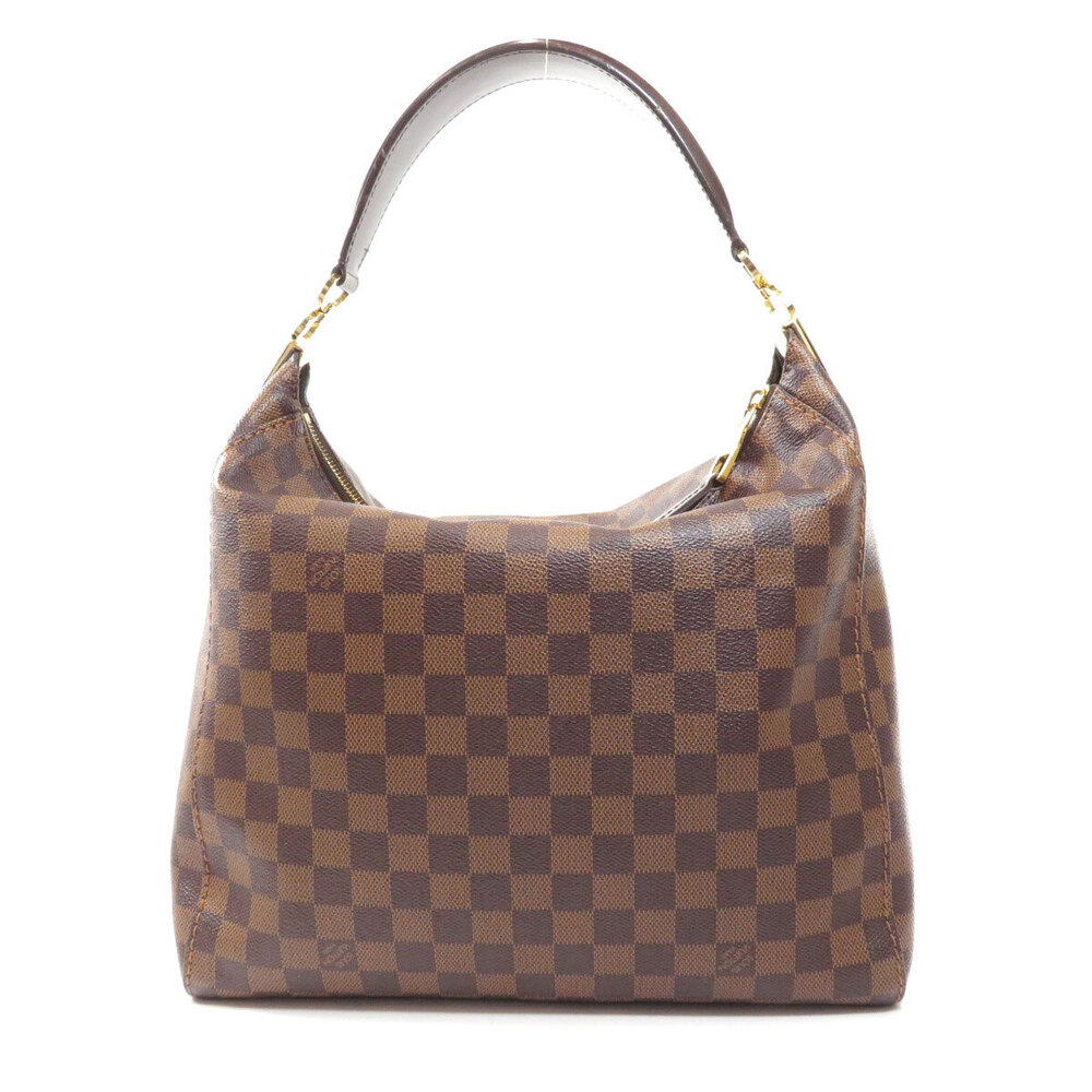Louis Vuitton Bag Ebene Brown Damier Canvas Shoulder Portobello